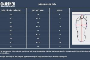 hình ảnh size giày