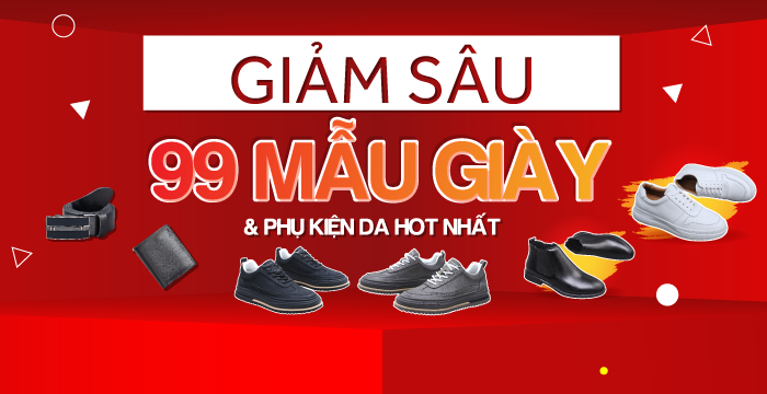 GIẢM CỰC SÂU 99 MẪU GIÀY & PHỤ KIỆN DA HOT NHẤT